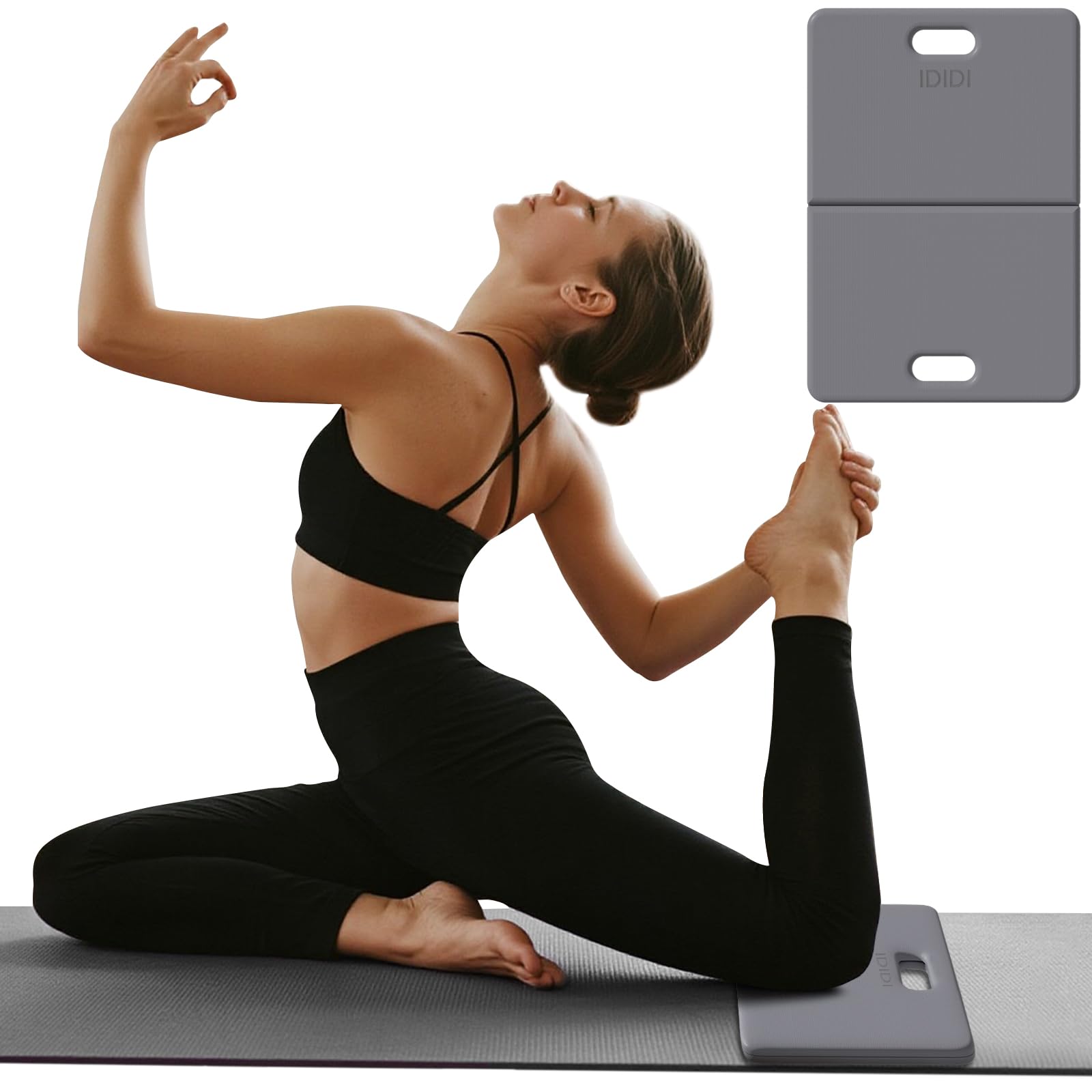 Foldable Yoga Knee Pads Cushion Knee Mat for Man Woman Kids 12 x 17 x 1 after folding