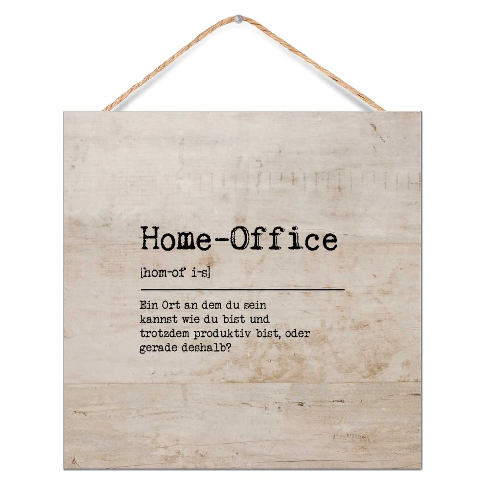 Déco Home Office en bois rustique pour cuisine et chambre