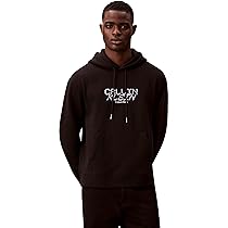 Calvin Klein LS 350FLEECE Calvin Tech Graphic LV14LE251G, Nero, XL, Nero (Nero), XL