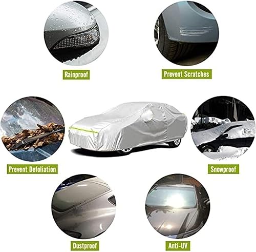 Miniatura 3 de NSIXLU Funda para coche compatible con Mazda Mazda2 3 5 6, impermeable, resistente al viento, a prueba de nieve, rayos UV, antipájaros, no es fácil