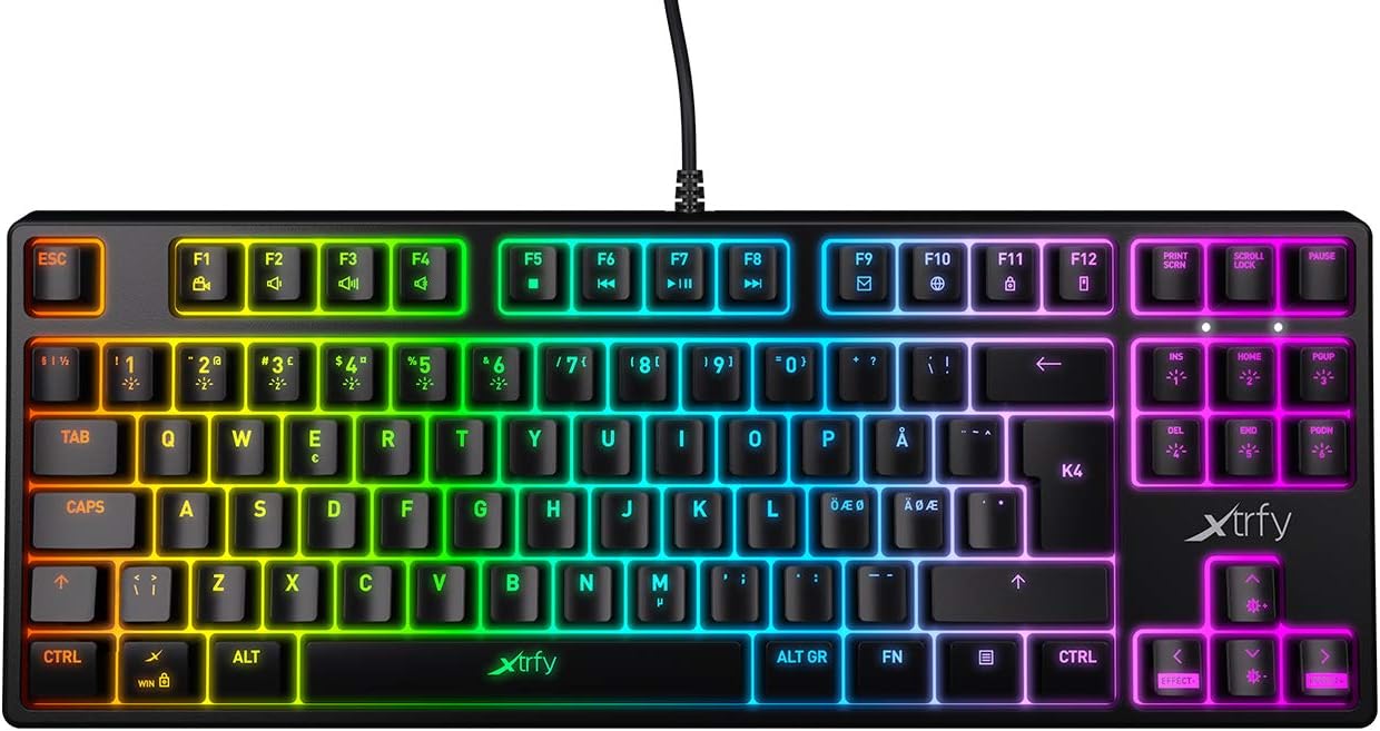 Xtrfy K4 TKL RGB Gaming Tastatur - DE Layout