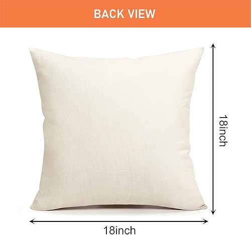 Miniatura 7 de NIGHTWISH Juego de 4 fundas de almohada decorativas de otoño de 18 x 18 pulgadas, decoraciones de Acción de Gracias, a cuadros de búfalo naranja,