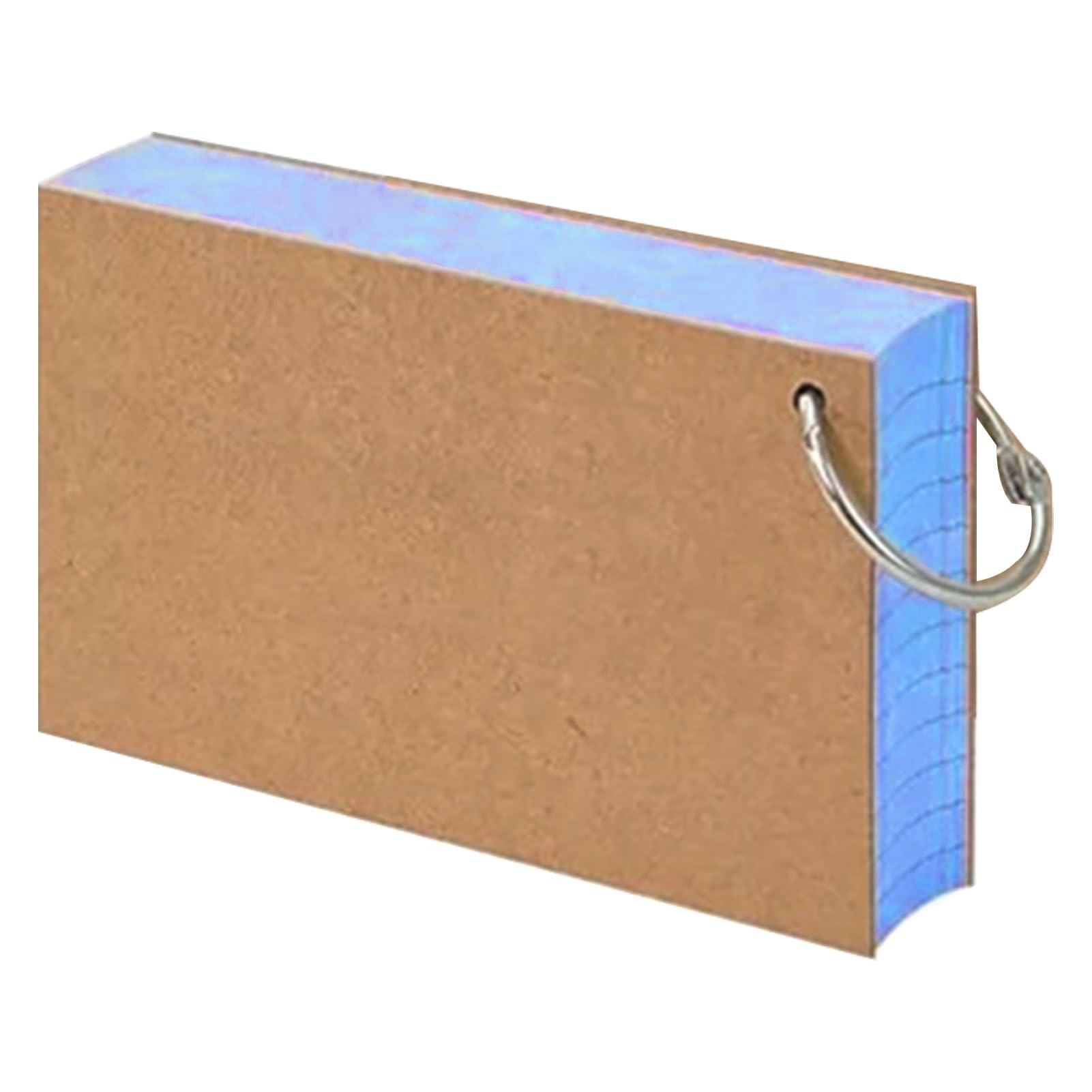 kiskick Index Cards,Study Cards,Colored Index Cards Flash Cards with Metal Ring Smooth Writing Thickened Paper No Ink Bleeding Notecards Ruled Study Cards for Office and School Blue