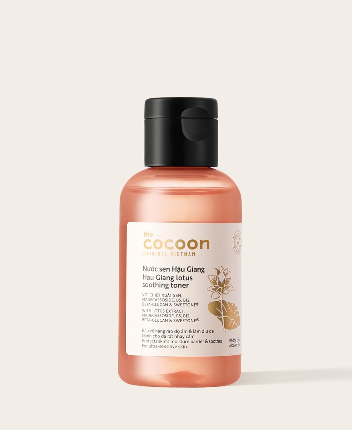 Cocoon Lotus Facial Toner, Soothing and Hydrating Face Toner with Madecassoside, Vitamin B5 and B12 for Sensitive, Dry and Irritated Skin, Vegan Skincare, 4.74 fl oz