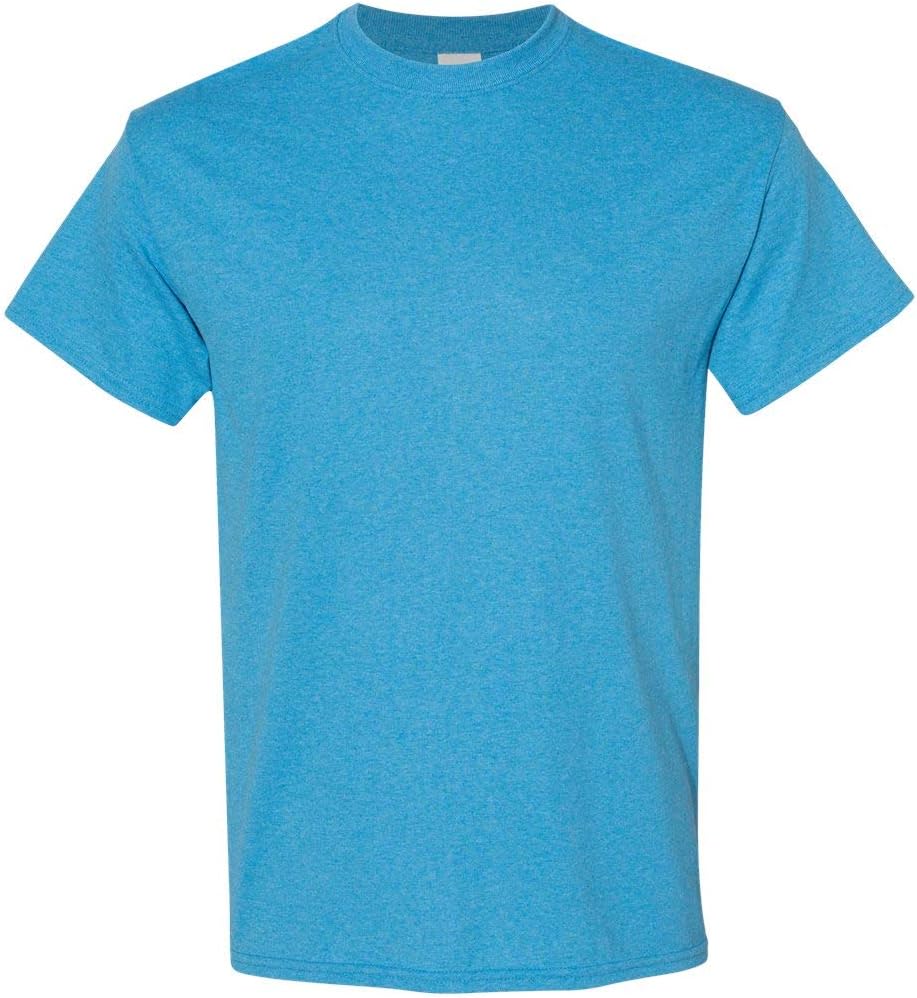 Gildan Blank T-Shirt - Unisex Style 5000 Adult Heather Sapphire X-Large ...