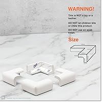 Vista 5 de Roving Cove Slimfit - Protector de borde de esquina a prueba de bebés (borde pequeño de 15 pies, 4 esquinas), protector de parachoques de seguridad