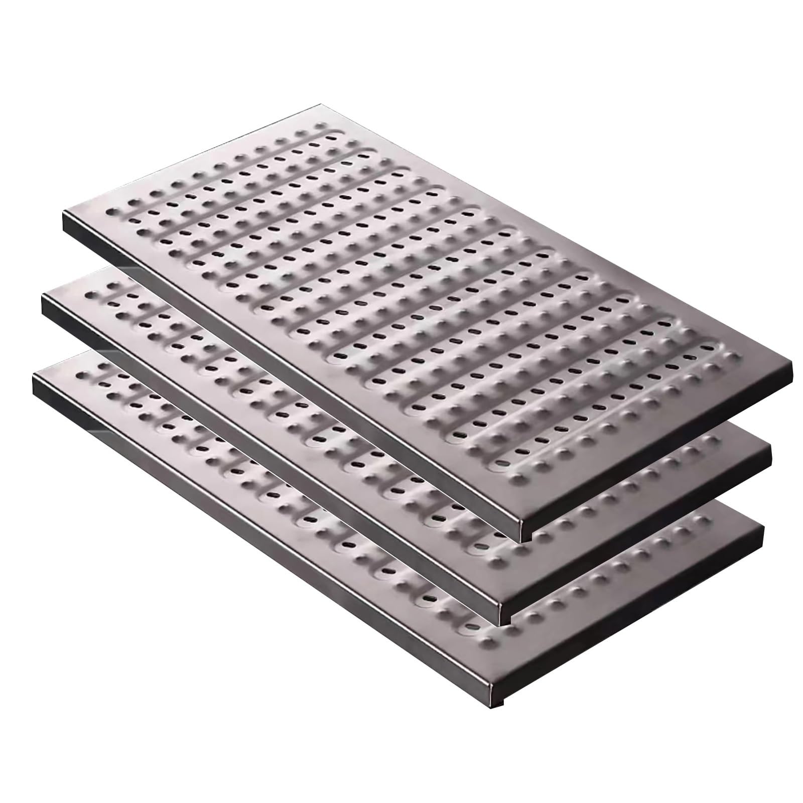Genérico Rejilla de desagüe de Acero Inoxidable, Tapa y Marco para alcantarilla, Ideal para Calles, entradas de vehículos, cocinas y estacionamientos. Resistente, a Prueba de óxido, fácil instalación