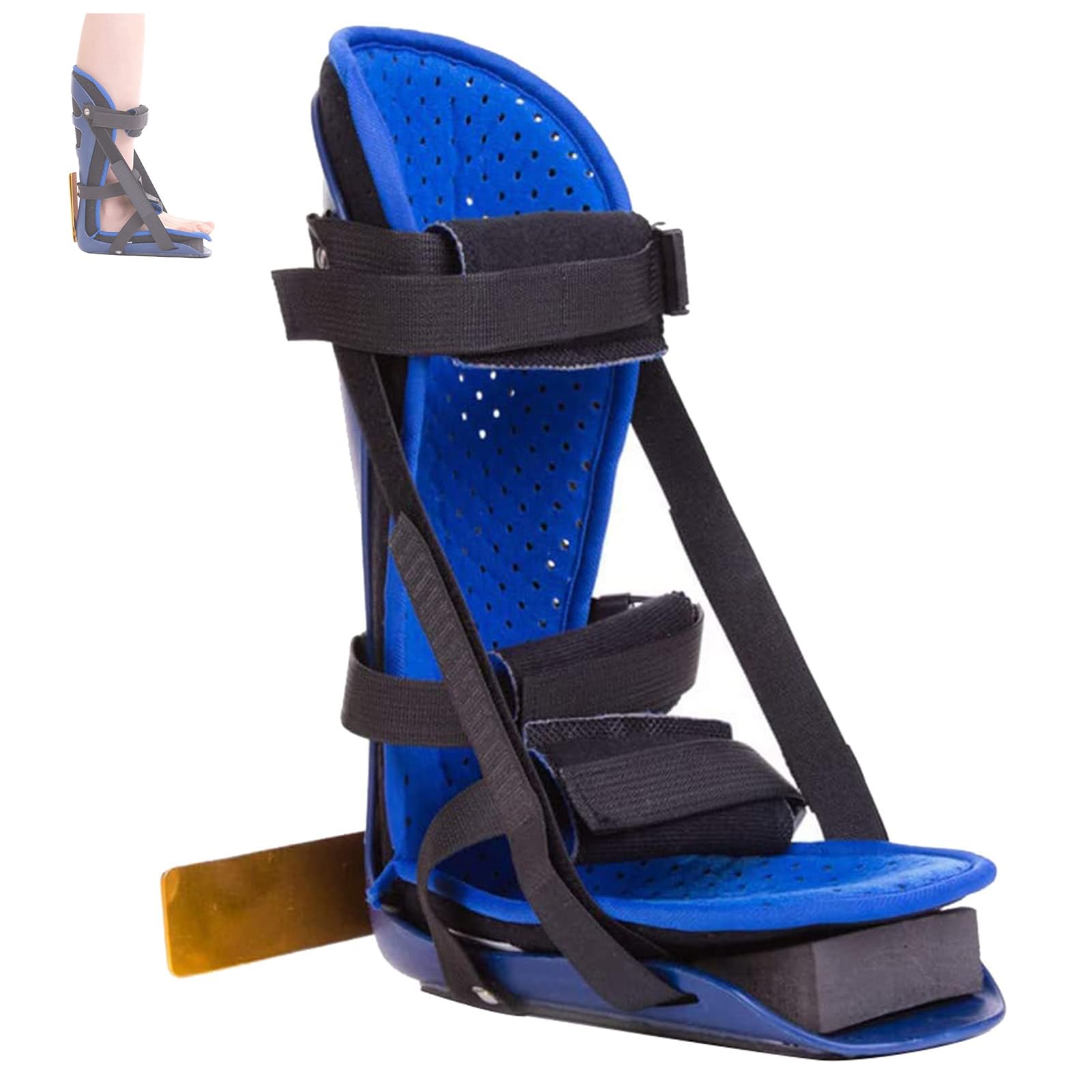Férula nocturna para fascitis plantar, soporte suave para piernas, inmovilizador ortopédico para dormir, bota elástica para espolones de talón, dolor de pies, inflamación de Aquiles para