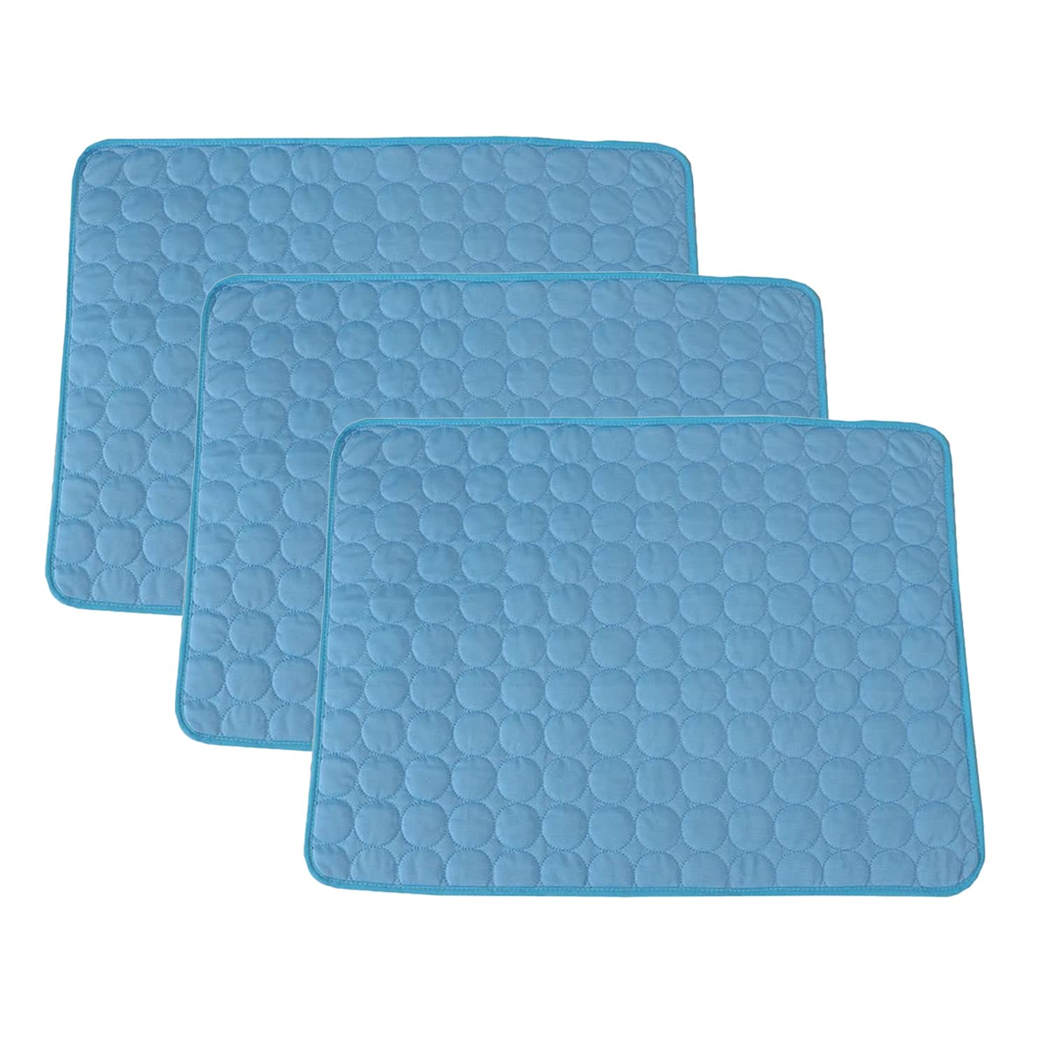 Kuber Industries Rectangular Dog & Cat Bed|Premium Cool Ice Silk with Polyester With Bottom Mesh|Multi-Utility Self-Cooling Pad For Dog & Cat|Light-weight & Durable Dog Bed|ZQCJ001B-XL|Blue(Pack Of 3) (B0CVGZK3KF) Amazon Price History, Amazon Price Tracker