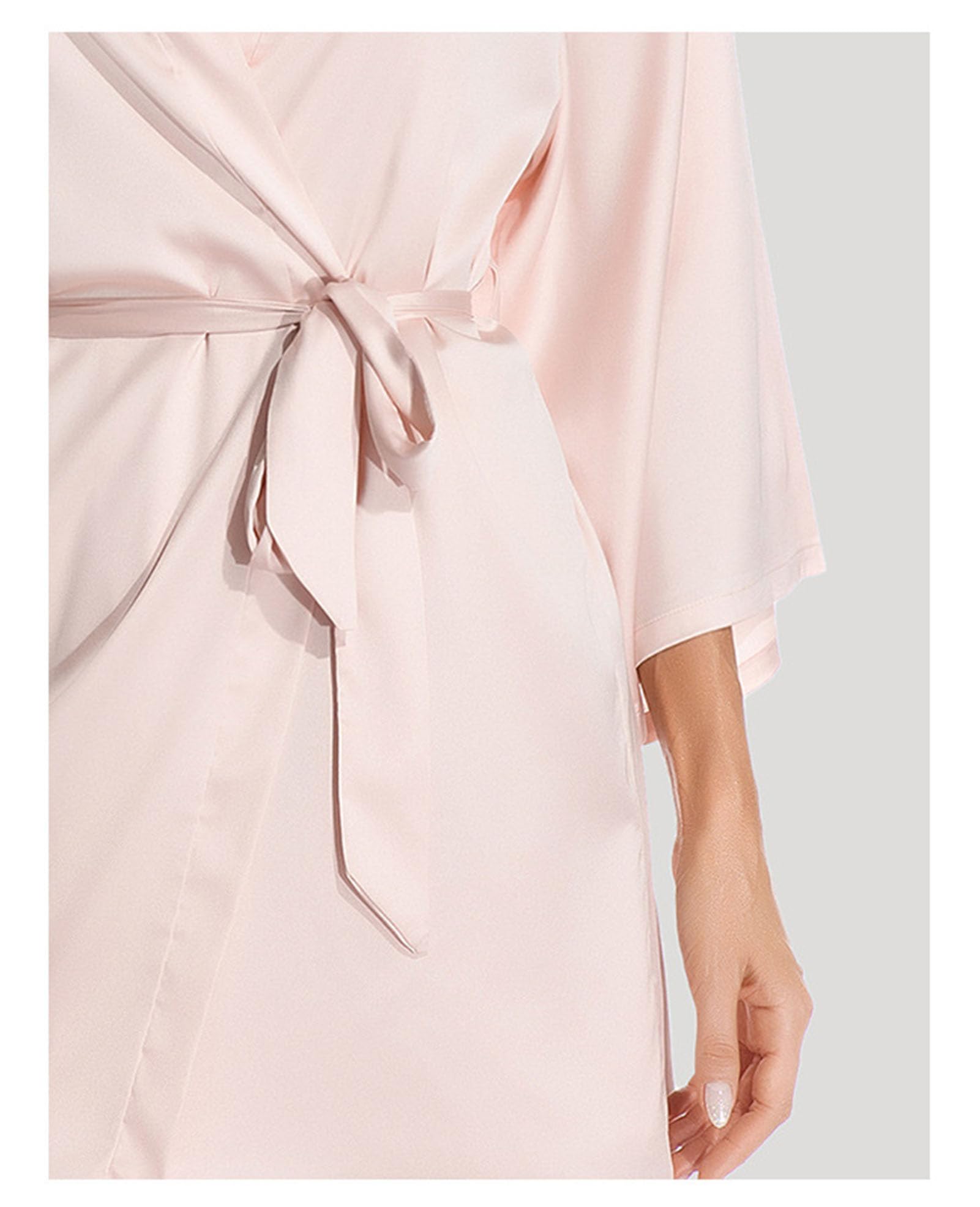 Ensemble de Peignoir pour Femmes Chemise de Nuit en bandoulière avec Robes Simulation Pyjama en Soie Ensemble 2 pièces Lingerie Ensembles de vêtements de Nuit