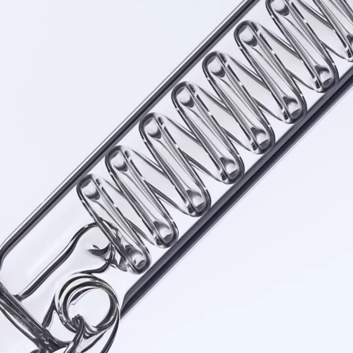 Serpentin-Kondensator aus Borosilikatglas mit 24/29-Gelenk, Chemielabor, Destillations- und Reflux-Gerät mit Glasschlauchanschlüssen, 300 mm