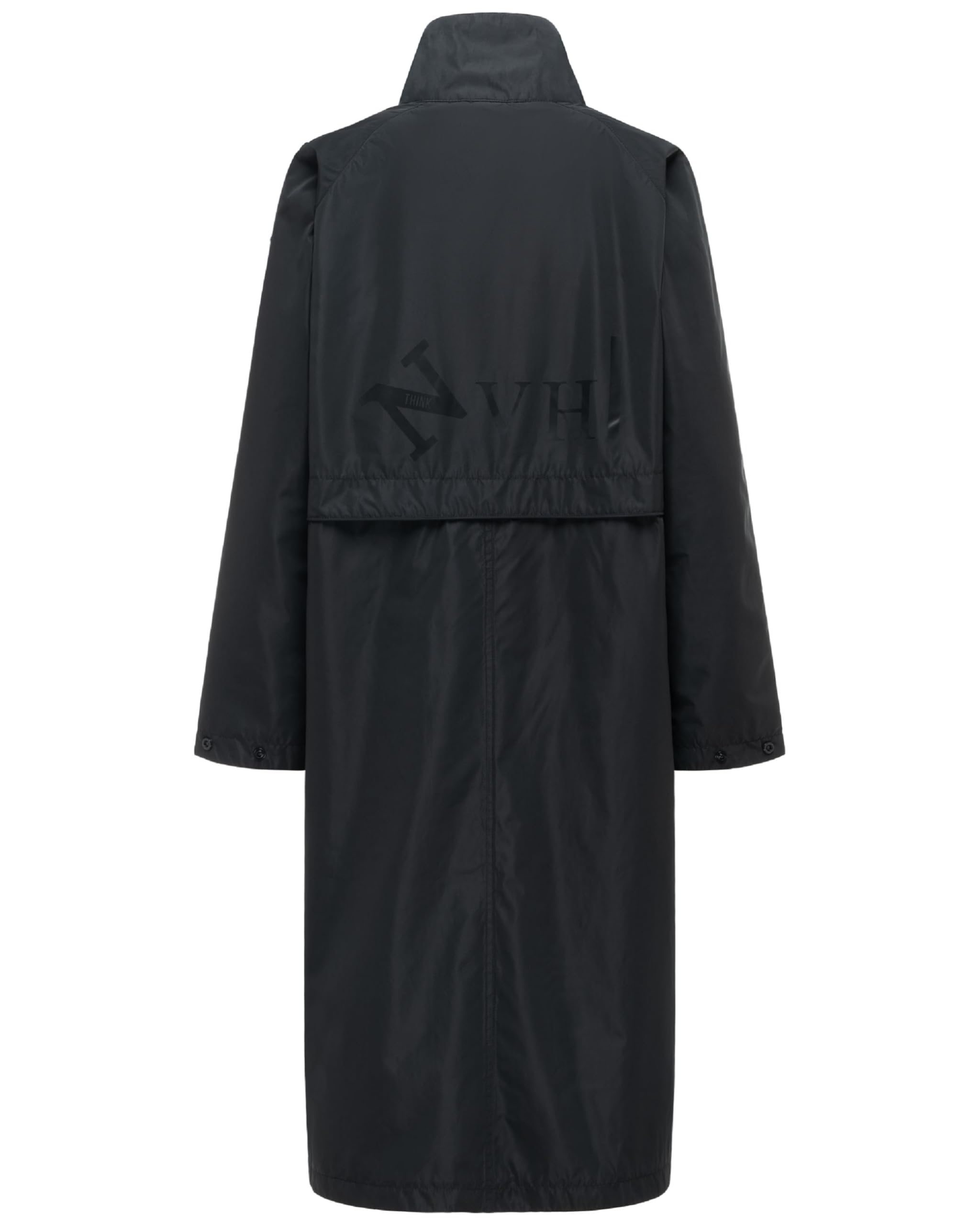 Navahoo Damska parka oversize, długa kurtka przejściowa z podwijanymi rękawami, Zenblüte 14 XS-3XL