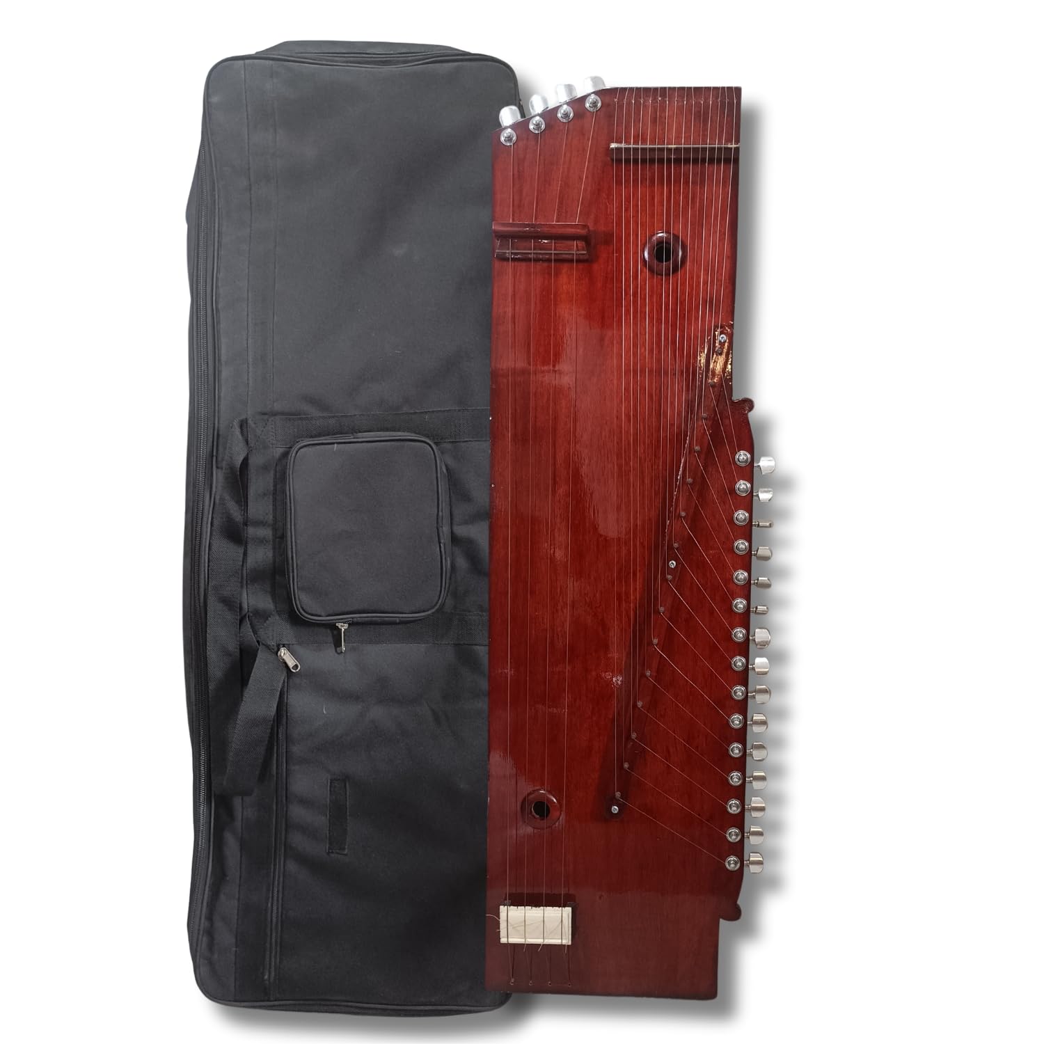 Musical Works Harmonium Tanpura The Perfect Harmony for Your Musical Journey Portable Swarmandal cum Tanpuri Tune Wood | SAB-S-T-01-image-3