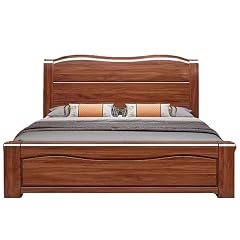 Wooden Modern King Size Queen Bed with Heavy Duty Wooden Slat Support Platform Bed Frame Noise-Free