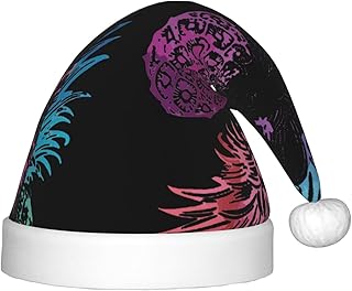 Augenstern Christmas Hat Watercolor-Multi-Pineapple Xmas Hat Unisex Santa Hat