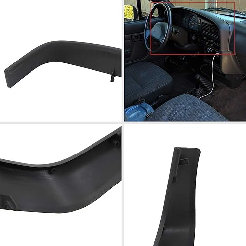 Miniatura 7 de PIT66 Cubierta superior para salpicadero compatible con cubierta de salpicadero Toyota Pickup 1989, 1990, 1991, 1992, 1993, 1994 y 1995, color gris