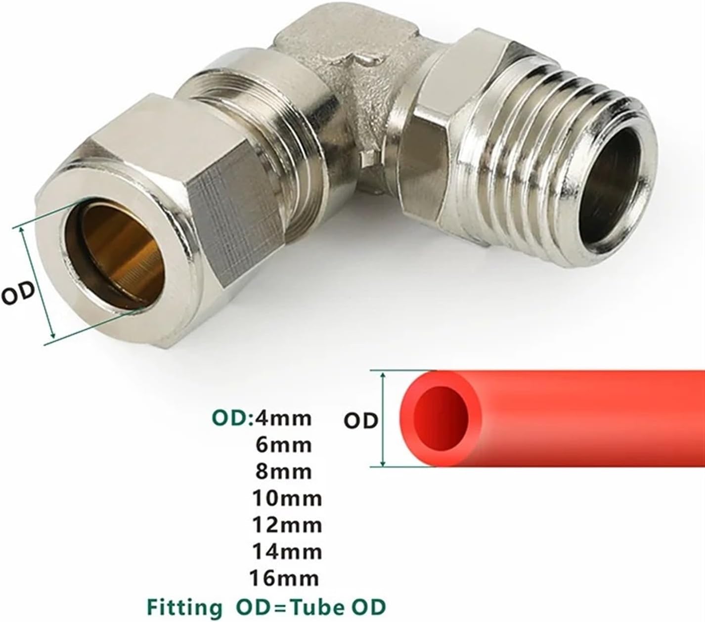 Copper With Nut Thread Air Compressor, Quick Socket Connector TKN PC PL SL 1PCS(4-02,TKT-PC)