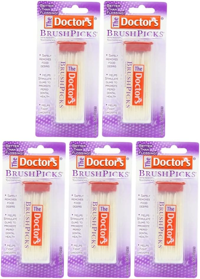 The Doctor's BrushPicks - 120 ct, Pack of 5