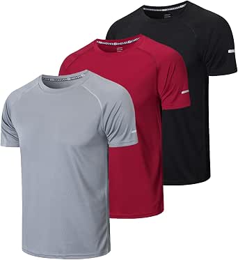 T-shirt de Sport Homme Manches Courtes Running Pour Fitness Respitant Confortable - Vert Vert