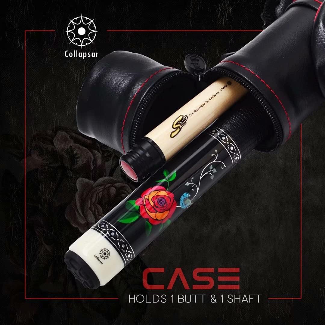 Collapsar Pool Cue with 1X1 Hard Case Low Deflection Technology Billiard Cue Stick Set