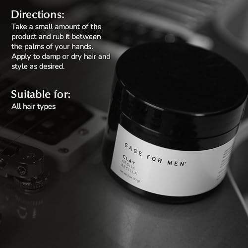 Miniatura 16 de Gage Shaping Hair Cream for Men - 2 Fl Oz Brillo para el cabello, gel de peinado texturizador del cabello, crema suavizante para el cabello