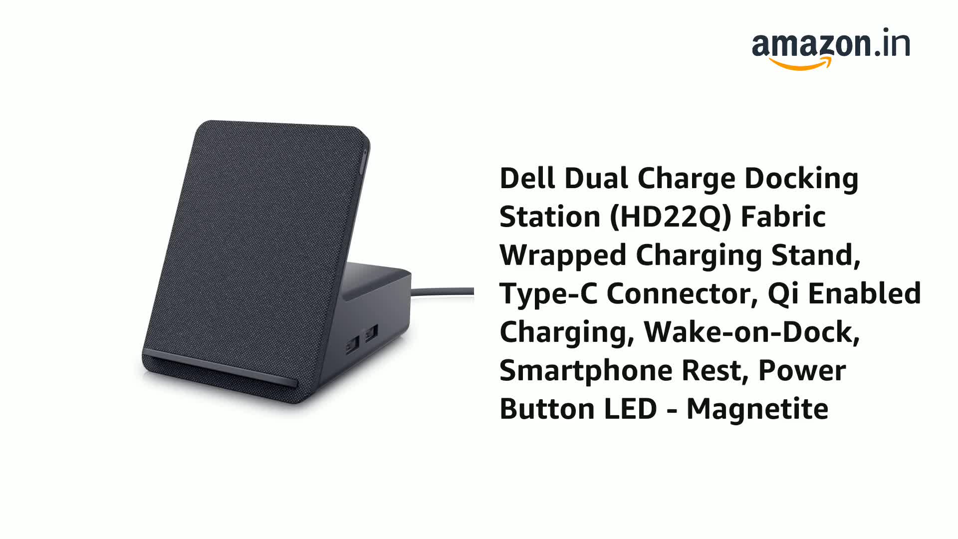 Dell Dual Charge Docking Station Hdmi (Hd22Q) Fabric Wrapped