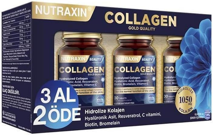 Nutraxin Beauty Gold Collagen 30 Tablet 3 Al 2  de, ntr8680512631392