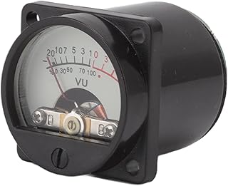 VU Meter, ABS High Sensitivity Interference Free Audio VU Panel Meter Simple Adjustment for House
