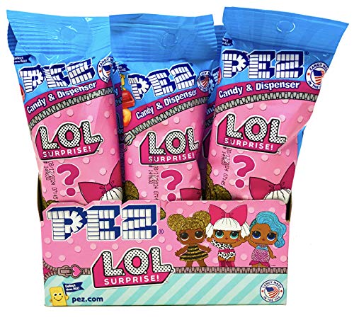Pez LOL Surprise Candy Dispensers Individually Wrapped PEZ Candy and Dispensers (12 Pack)