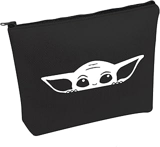 SW Quote Makeup Bag SW Lover Cosmetic Bag SW Movie Inspired Zipper Makeup Bag Jedi Zipper Pouch For Lover (Y face)