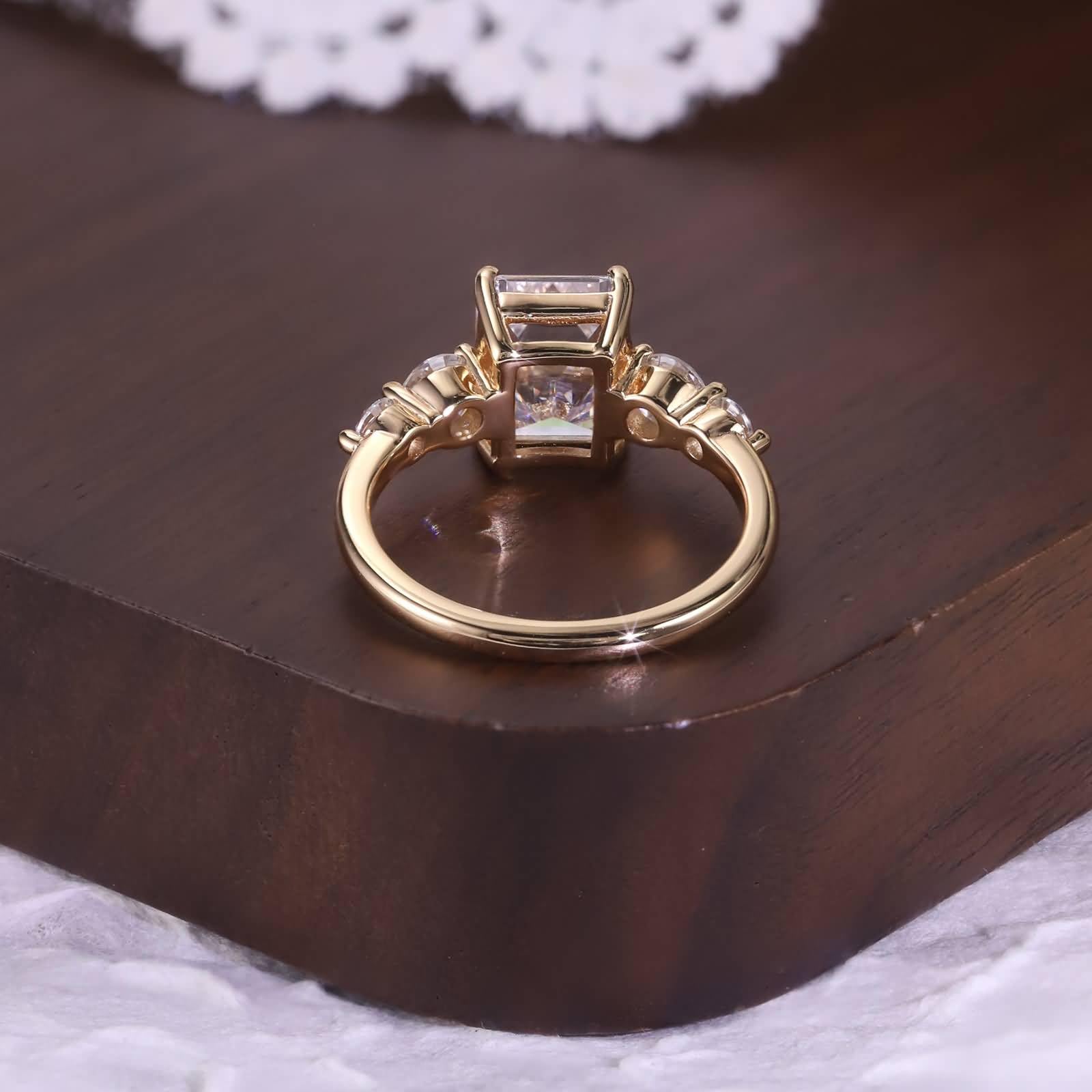 Anillos de compromiso para mujer, oro amarillo