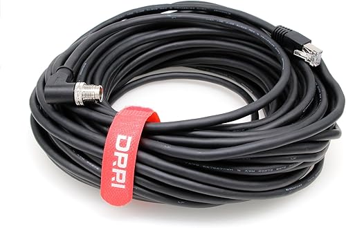 Miniatura 10 de DRRI Cable Ethernet M12 X-Coded de 8 polos a RJ45 para aplicaciones de red industrial de cámaras Cognex 262 (3M)