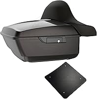 Vista 101 de Moto Onfire Harley Tour Pack King Tour Pack Accesorios Respaldo Pad Fit para Harley Touring 1997+ (Manchado Rojo (Brillante))