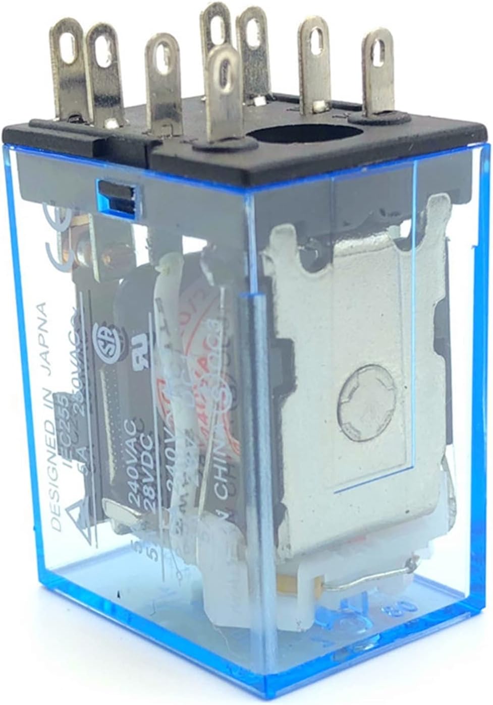 10pcs MY2N-J HH52P DPDT Miniature Coil General Electromagnetic Intermediate Relay Switch AC5A 250V WithLED AC110/220V DC12/24V