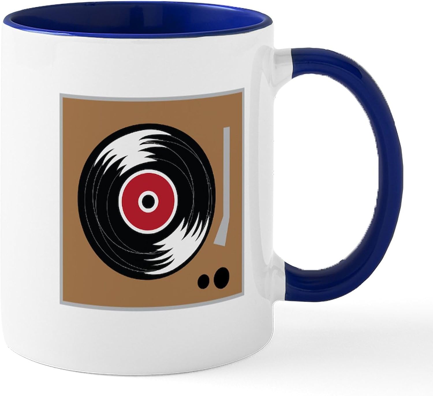 CafePress Vinyl Record Player Mugs 11 oz (325 ml) Ceramic Coffee Mug