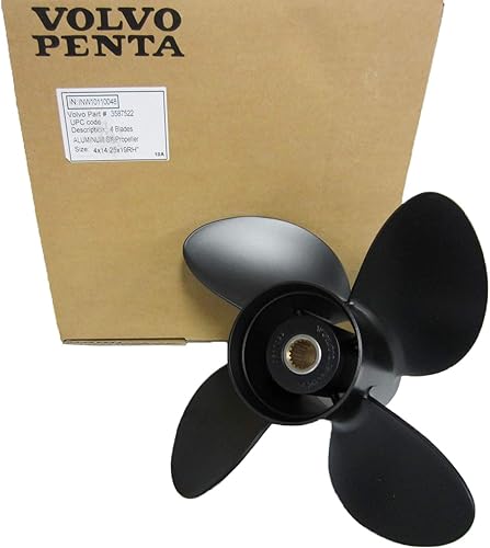 Volvo Penta Nuevo OEM Aluminio 4-Blade RH Hélice, 14.25x19P, 3587522