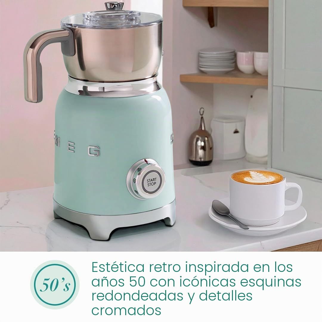 Smeg MFF11PGEU milk frother 50`s Style pastellgrün