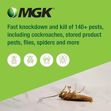 MGK Evergreen Pyrethrum Concentrate | OMRI Listed for Organic Production | Pyrethrin Insecticide Spray | for Indoor or Outdoor Applications | 16 Ounces