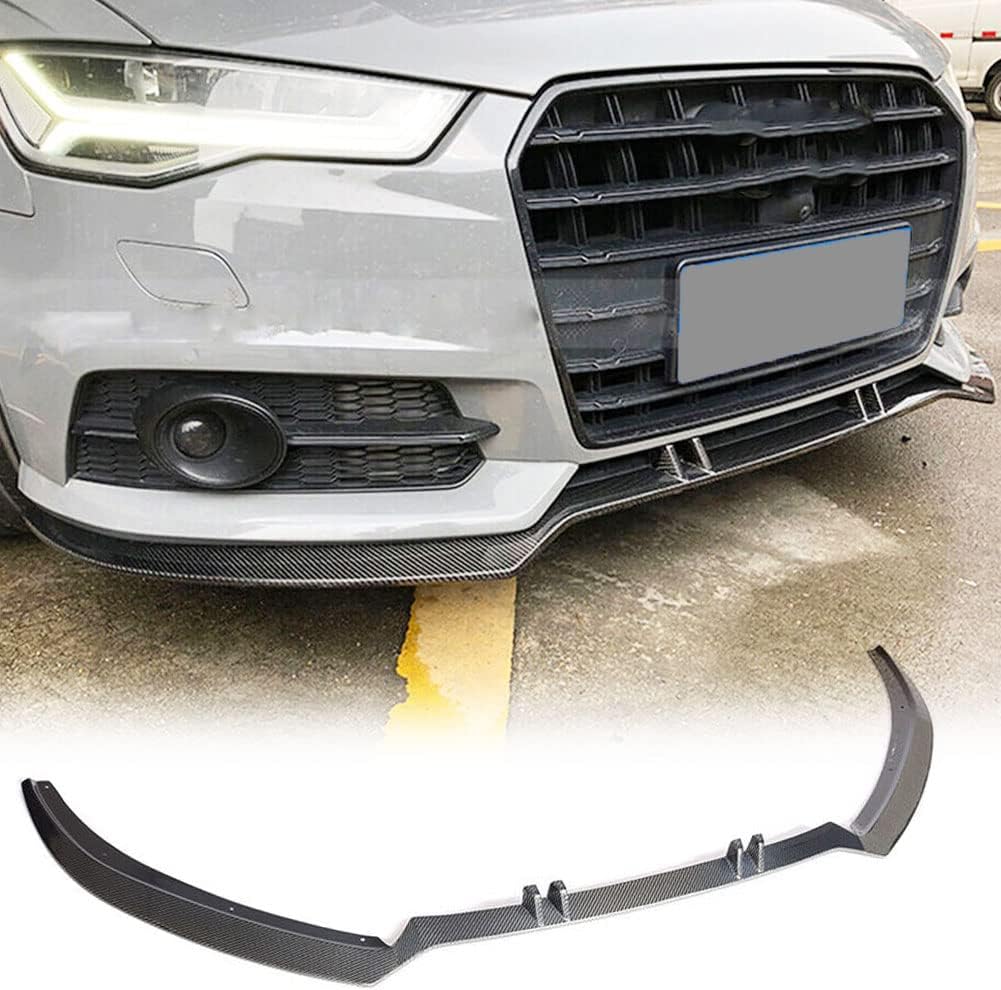 Pure Carbon Fiber Front Bumper Lip fits for Audi A6 Sline S6 Sedan/Wagon 4Door 2015-2018 Customized Chin Spoiler Splitter Protector Factory Outlet