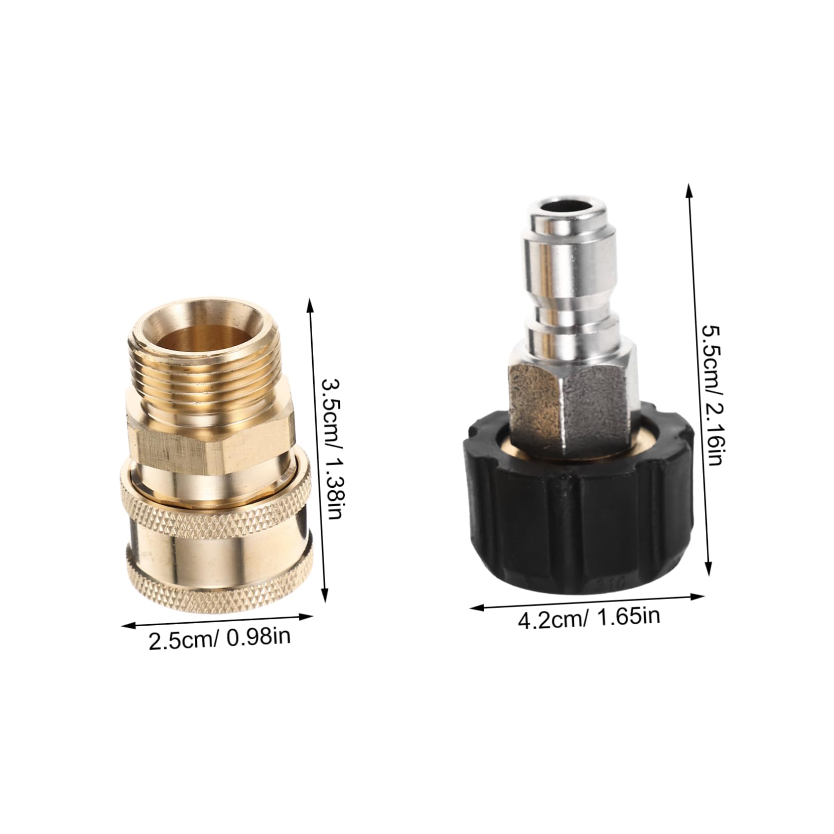 UKCOCO 3 Juegos De Adaptadores Macho De Función Rápida Adaptador En Y Conector para Hidrolavadora Conector De Manguera De Alta Presión Acoplador para Hidrolavadora Conector De