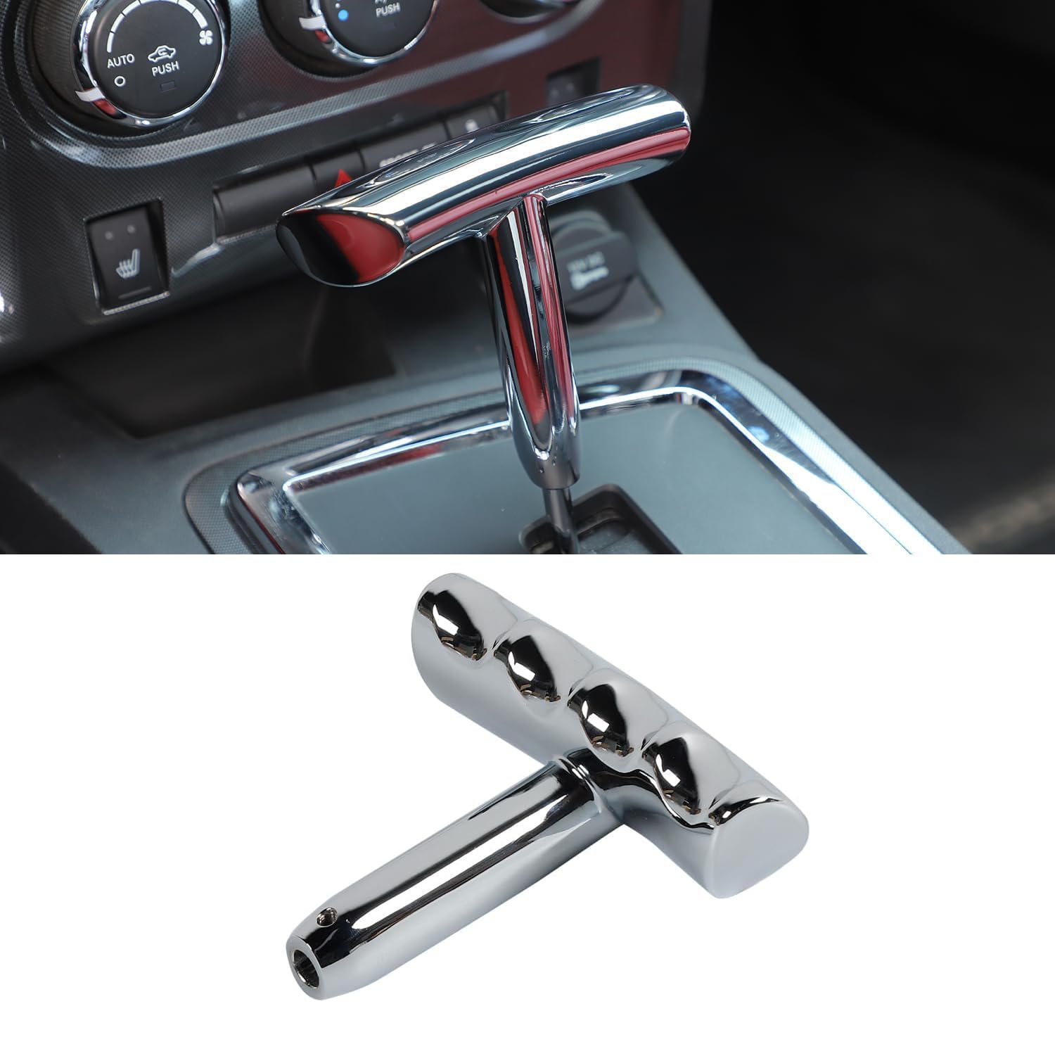 Gałka zmiany biegów z uchwytem T kompatybilna z Dodge Charger Challenger Jeep Compass Wrangler JK 2011-2017