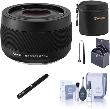 Hasselblad XCD 45mm f/4 P Lens, Bundle with Soft Case, 62mm Filter Kit, Pen Cleaner, Cap Tether and Cleaning