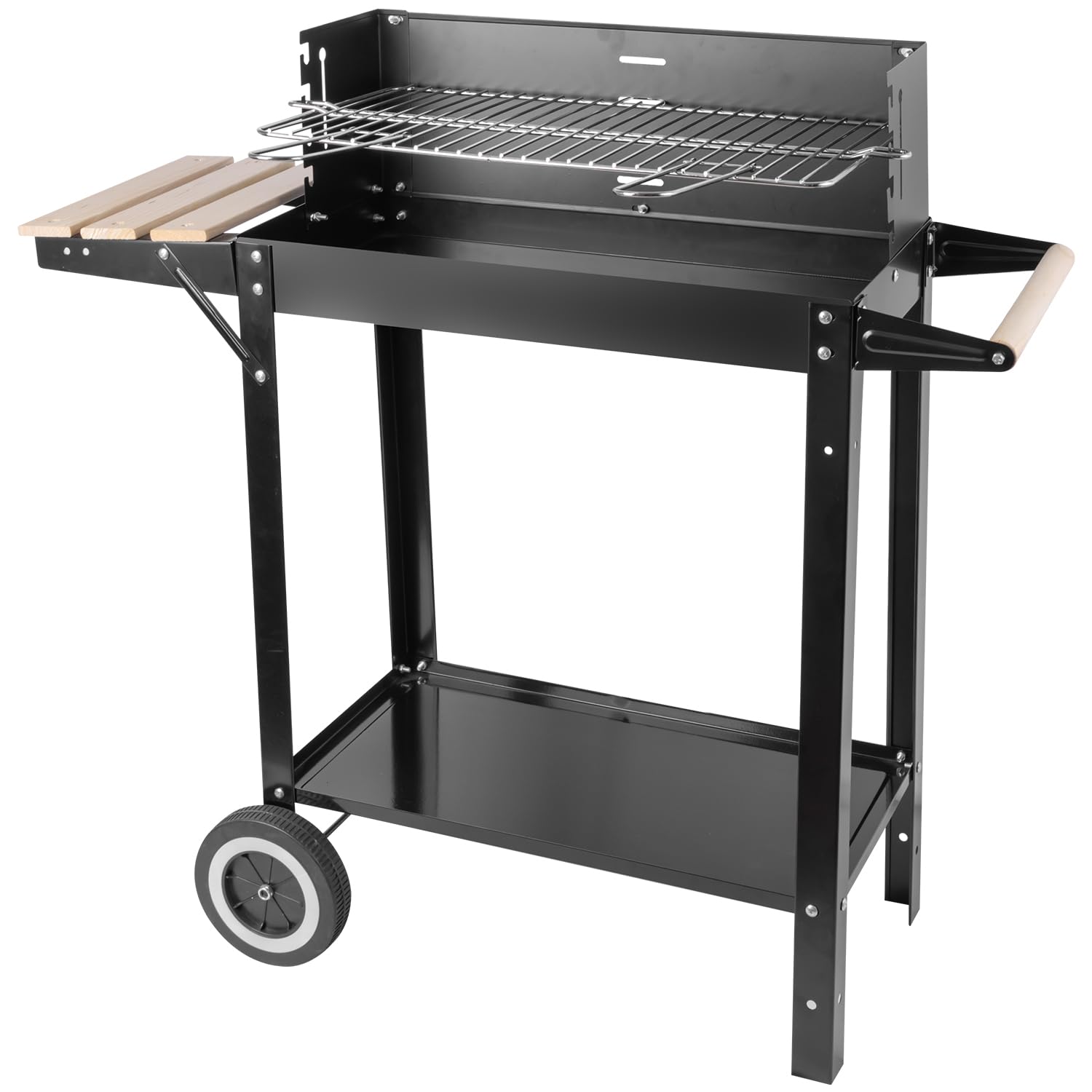 Großer tragbarer Holzkohlegrill - klappbar, höhenverstellbar, leicht zu reinigen für Outdoor und Camping