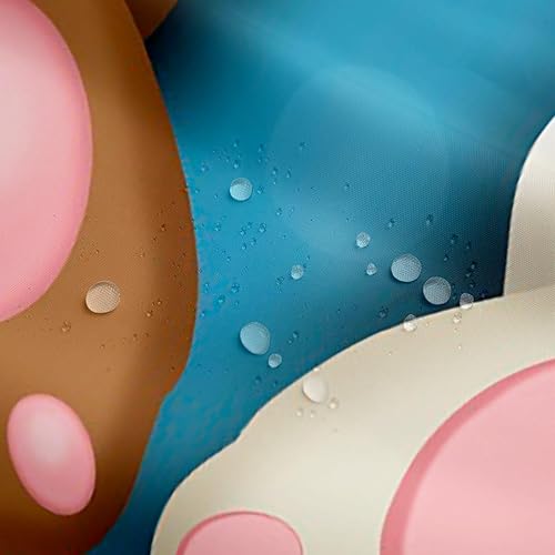 Miniatura 4 de Cortina de ducha de huevos de Pascua de 72 pulgadas de ancho x 72 pulgadas de largo, cortina de baño de cola de conejo para niñas, mujeres y