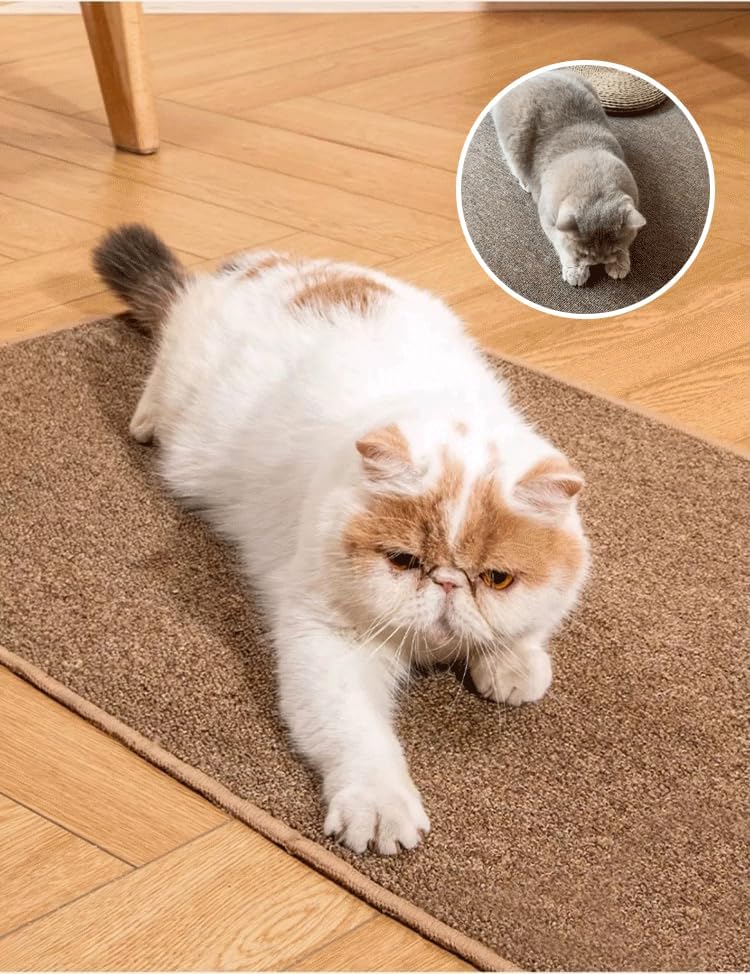 [Arklove]【耐磨 キャットスクラッチボード】 エコ素材で猫の健康に優しい, 爪とぎマット 多機能デザイン, 室内用 簡単お手