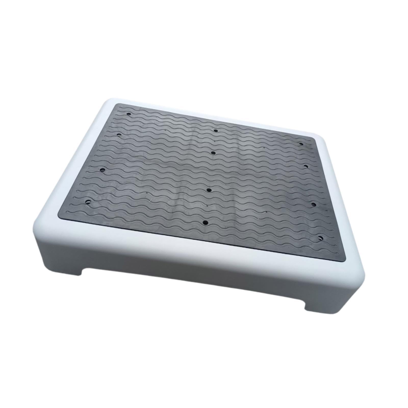 Taburete con Elevada, Antideslizante, con Escalón de Apoyo, Resistente Y Fácil de Usar. Apto para Mayores, Niños Y Adultos, Negro