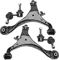 Vista 365 de Detroit Axle - 4 brazos de control de extremo delantero para Nissan Frontier Xterra 2000-2004 Brazos de control inferior y superior con rótulas
