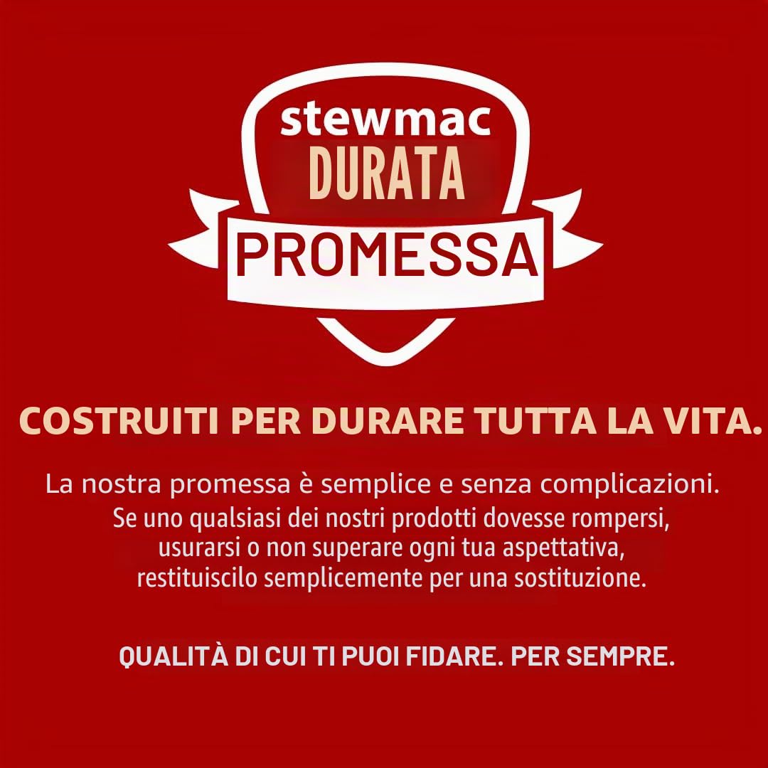 StewMac set 6 lime per capotasto, misure medie, chitarra elettrica | Doppie larghezze per i calibri avvolti più comuni; il taglio pulito consente di regolare con precisione la profondità.