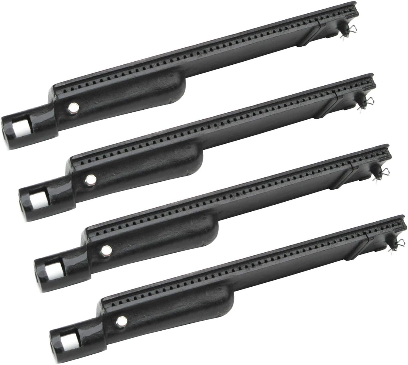 Direct StoreParts DB103 (4-Pack) Cast Iron Burner Replacement for Aussie, Charbroil, Bakers and Chefs, Barbeques Galore(Turbo), Bull, Calaphon, Centro, Coleman, Costco.Gas Grills