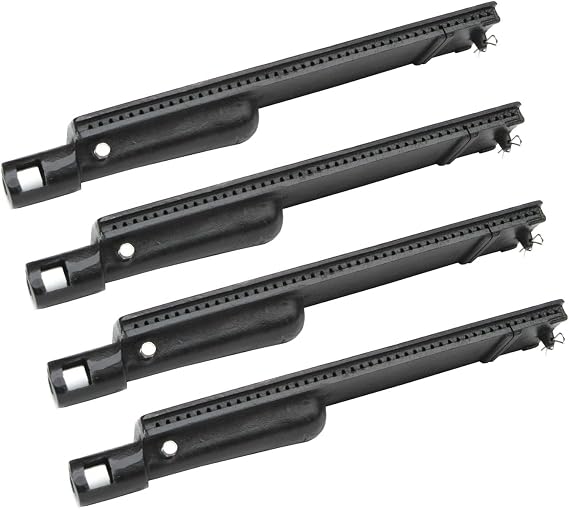 Parts DB103 (4-Pack) 15 3/4 Inch Cast Iron Burner Replacement for BBQ Barbeques Galore Turbo 3 Grill Burners Charbroil 463241004, 463241904,Chefs Charbroil SAMS Gas Grill